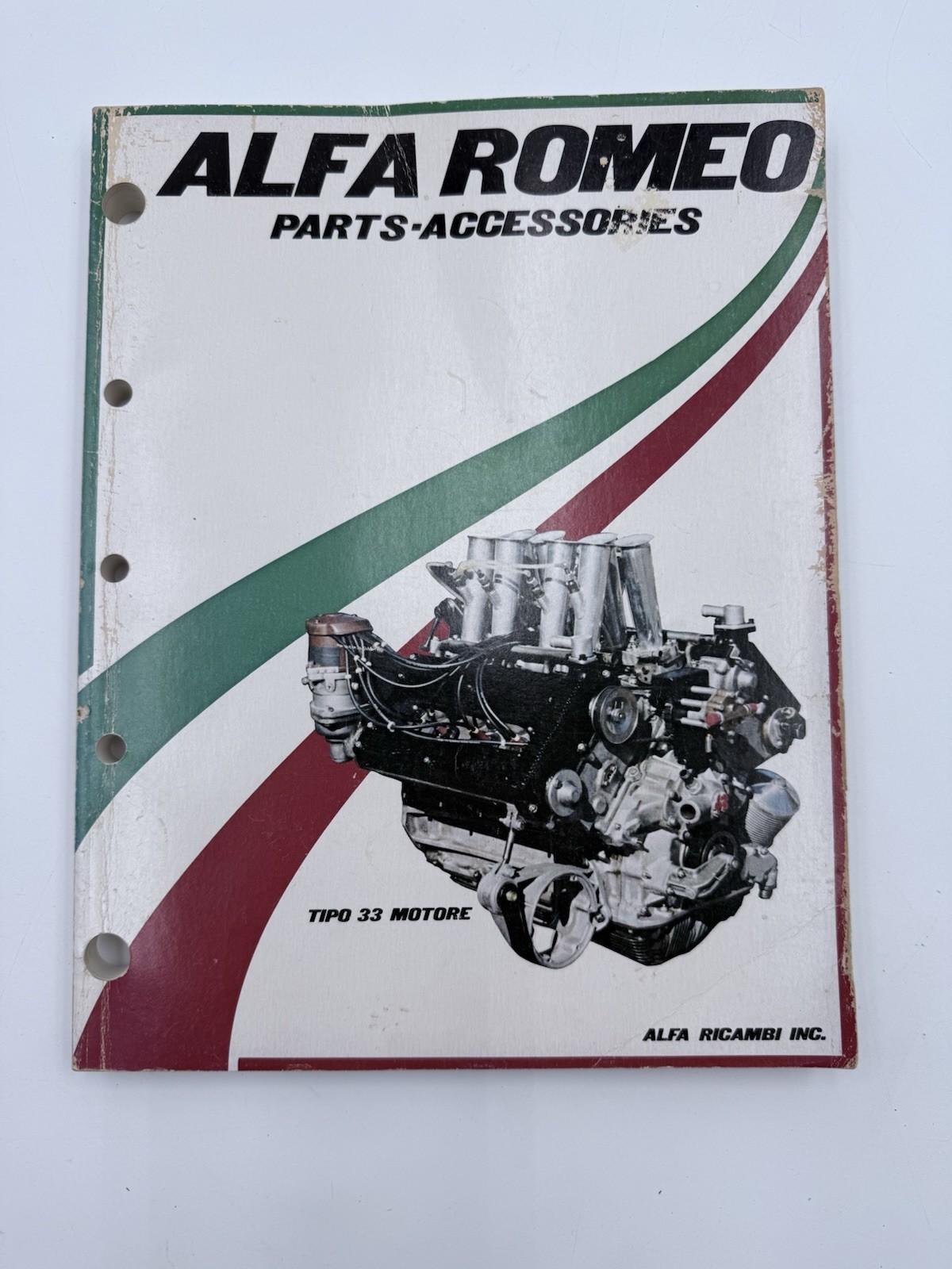 Original Alfa Romeo Parts Accessories Catalog Tipo 33 Motore 1st Edition