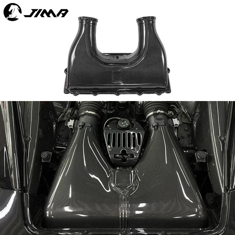 For Ferrari 458 Italia Spider Speciale Real Carbon Fiber Engine Airbox Top Cover