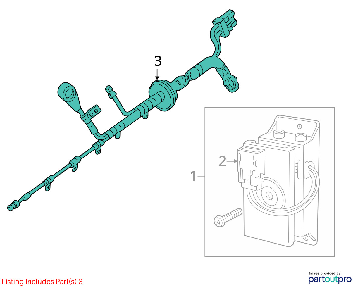 Jaguar 2000-2002 Jaguar S-Type Cable Assembly XR813435