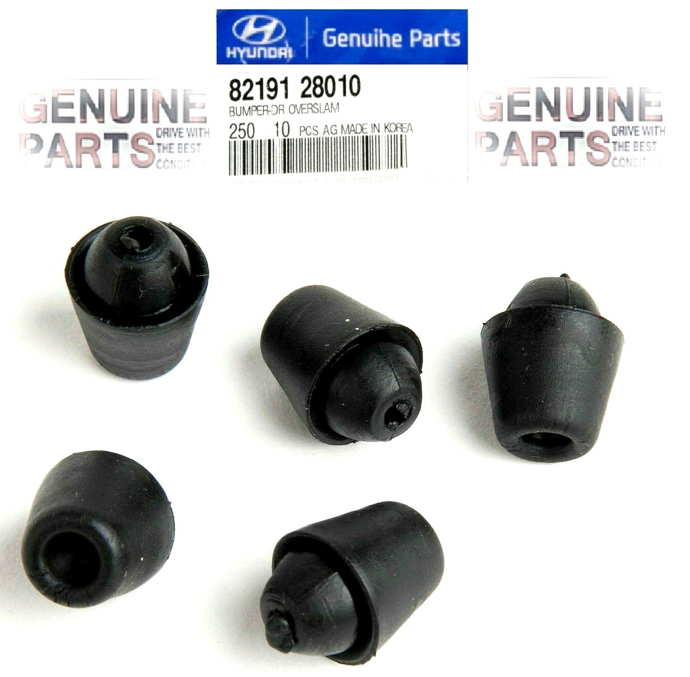 5PC Genuine OEM Hyundai Kia Interior Door Bumper Overslam Stopper Rubber Knob 5PC Genuine OEM Hyundai Kia Interior Door Bumper Overslam Stopper Rubber Knob