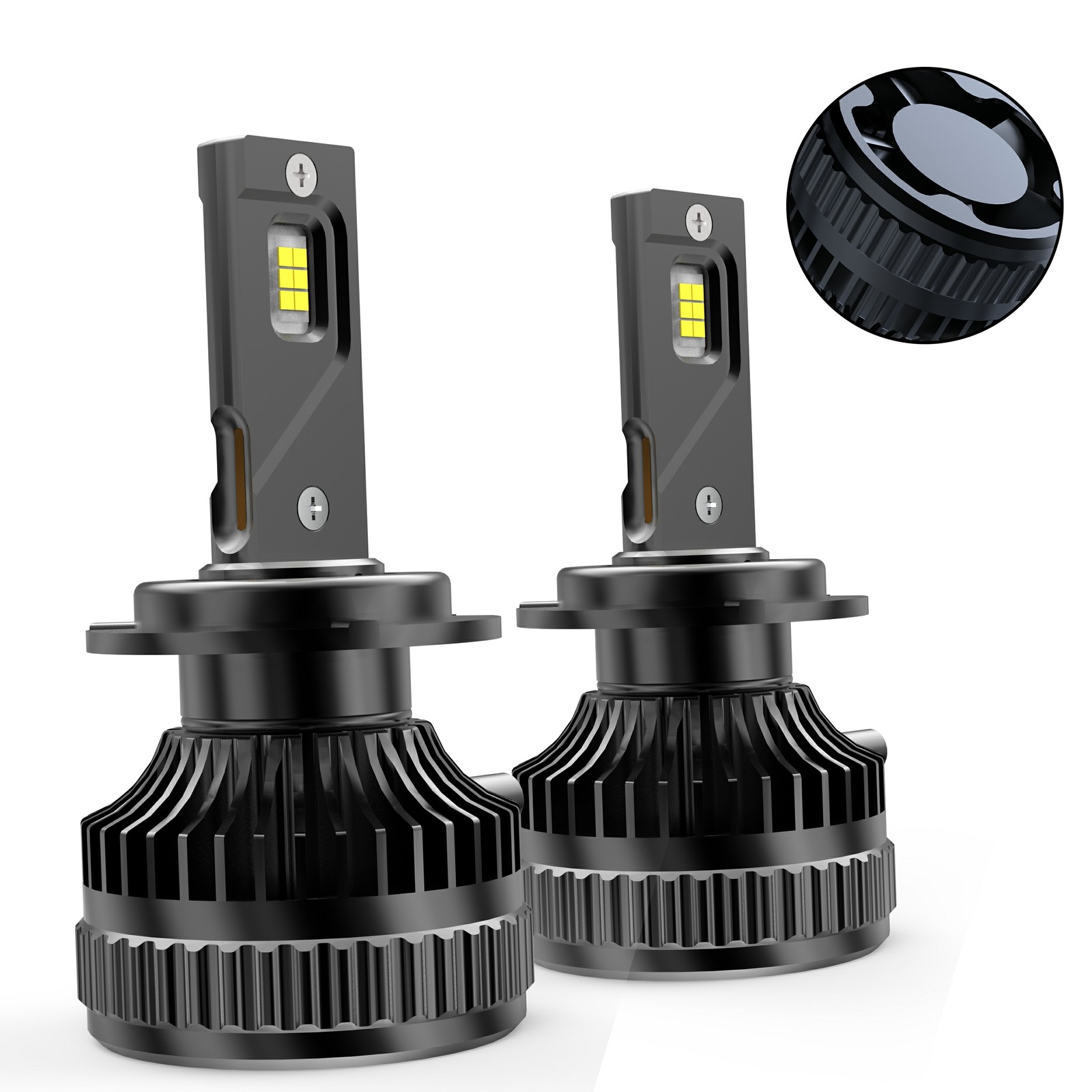 Vland D2S LED Headlight Bulbs Replace Xenon 5700K/set High&low beam Super Bright
