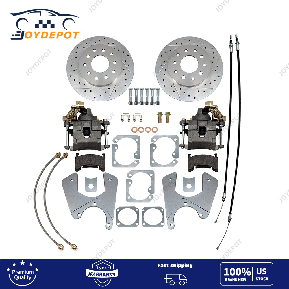 For 64-72 GM A-Body 10 & 12 Bolt St Rear Disc Brake Standard Kit With Calipers For 64-72 GM A-Body 10 & 12 Bolt St Rear Disc Brake Standard Kit With Calipers