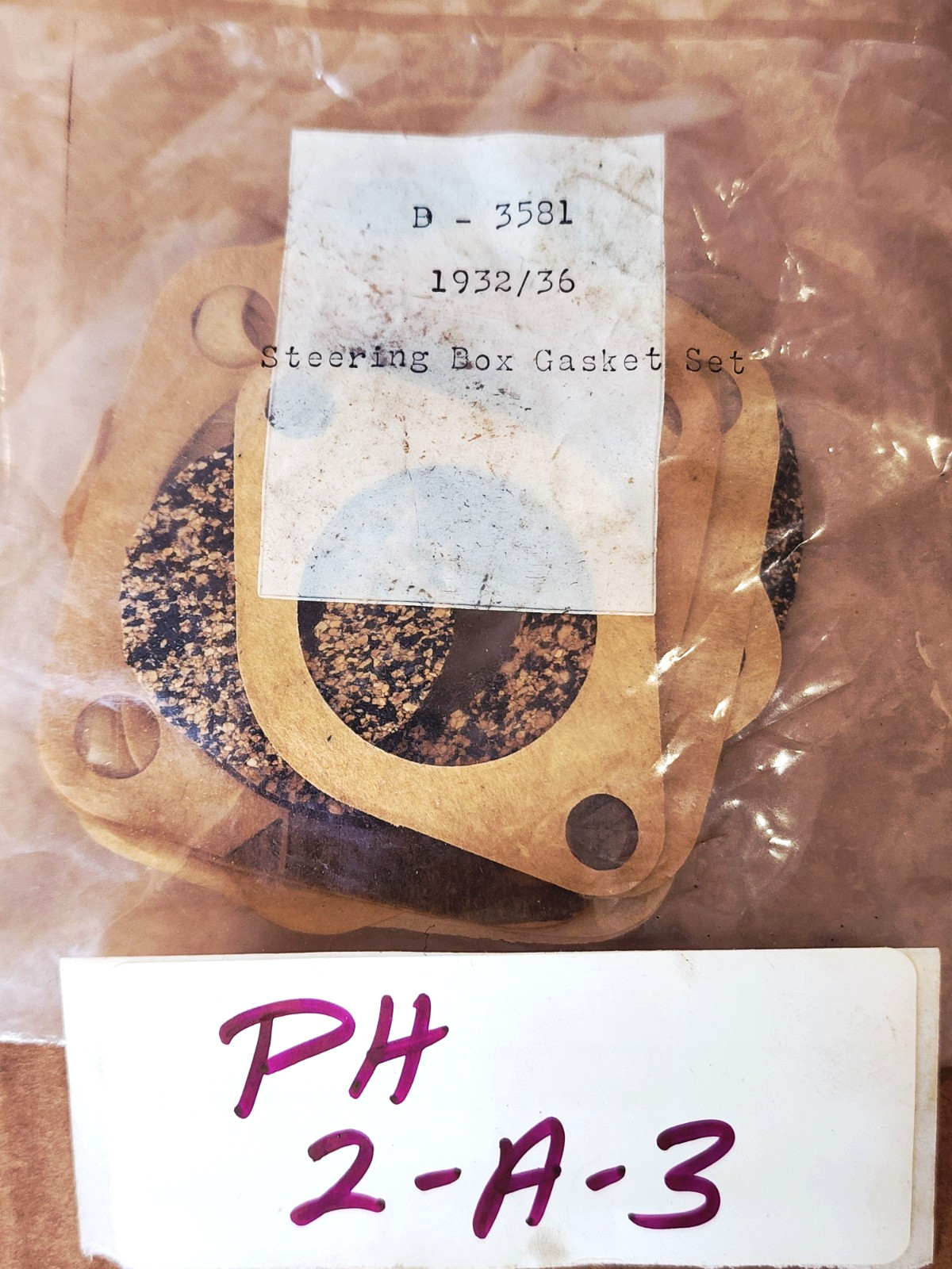 Dennis Carpenter B-3581 Steering Box Gasket Set 1932-36 Ford