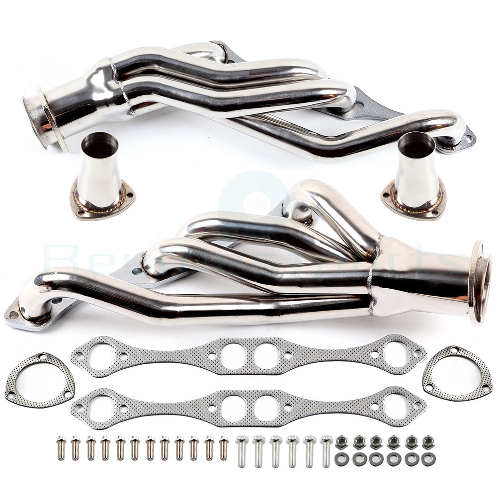 For Chevy SBC Small Block A/F/G Body 5.0 5.7L Stainless Clipster Exhaust Header