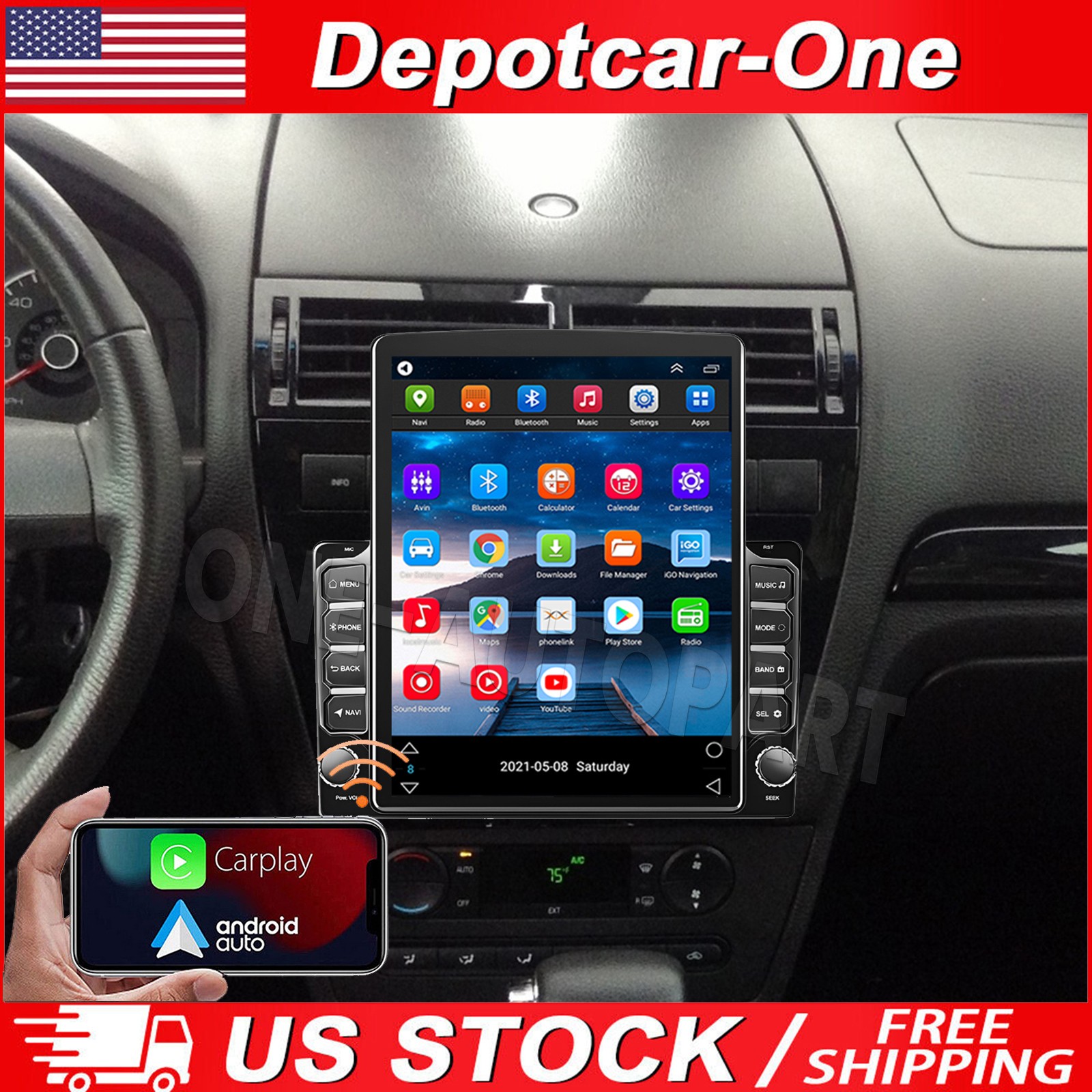 4+64GB Android 13 For Ford Fusion 2006-2009 Car Stereo Radio CarPlay GPS Navi BT
