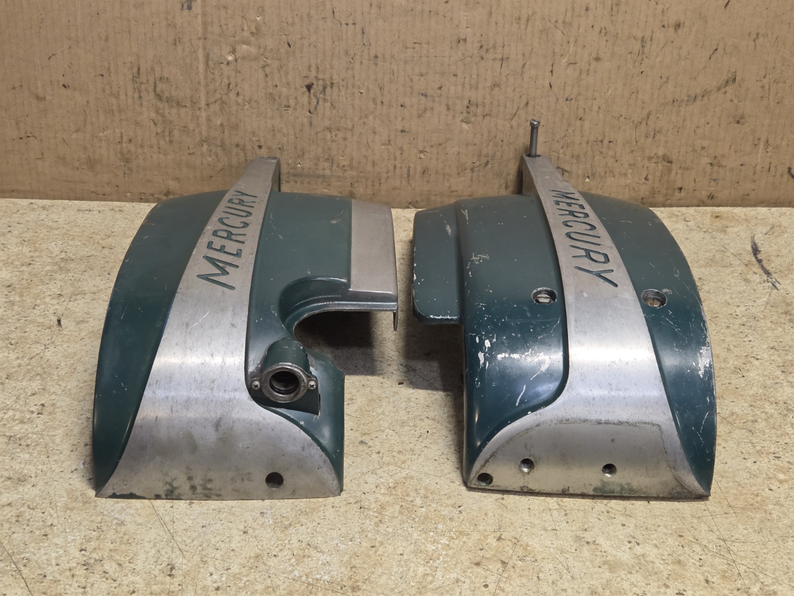 VTG 1954 Mercury Mark 20 16hp Outboard Motor Cowling / Hood / Shrouds Mismatch