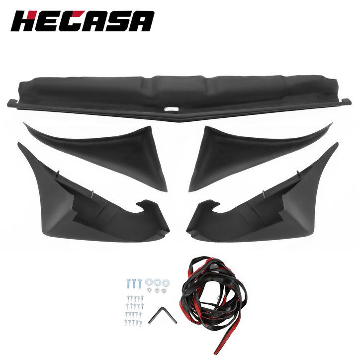 For 1979-1981 Pontiac Firebird Front & Rear Wheel Flares 5PCS Painted Black