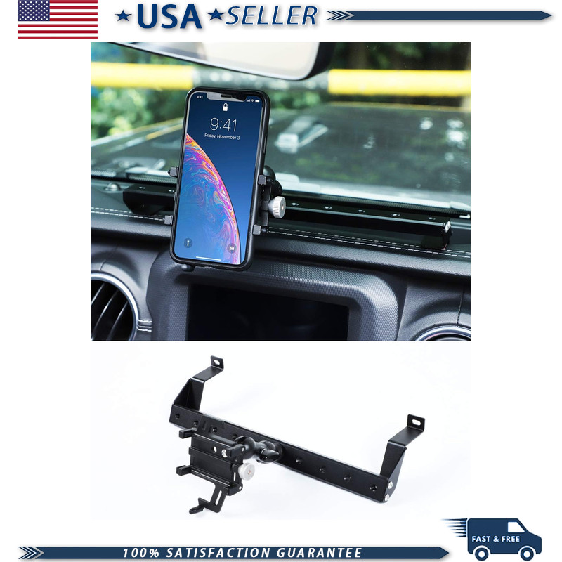 JL JT Metal Phone Holder Dash Mount 2018-2023 Jeep Wrangler JL JLU Gladiator JT JL JT Metal Phone Holder Dash Mount 2018-2023 Jeep Wrangler JL JLU Gladiator JT