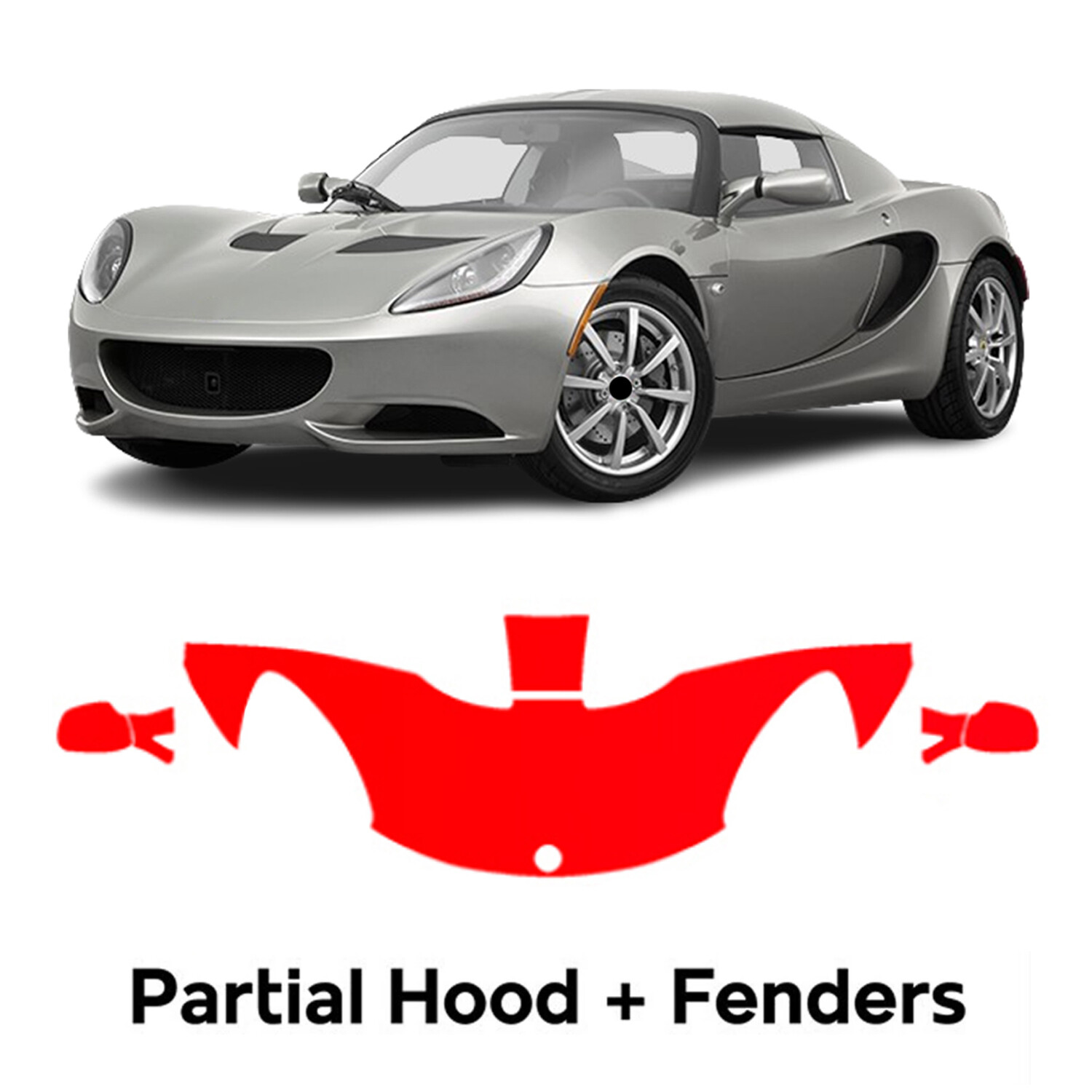 Hood Precut PPF Paint Protection Film For Lotus Elise SC 2011-2012