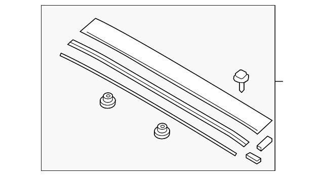Genuine Mazda Windshield Molding NA4L-50-8X0G-33