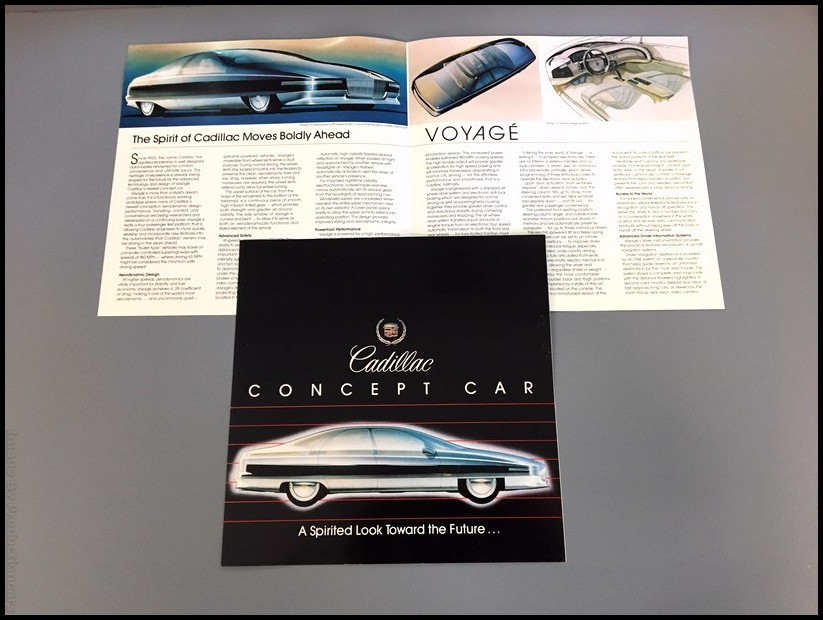1988 1989 Cadillac Voyage Showcar Concept Brochure Folder 1988 1989 Cadillac Voyage Showcar Concept Brochure Folder