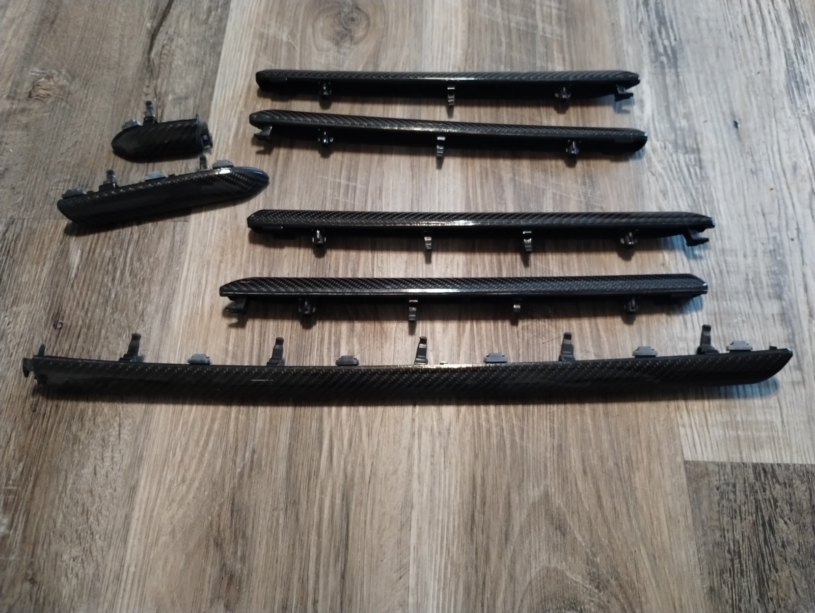 2015 - 2020 AUDI RS3 S3 (6) Carbon Fiber Interior Trim Set OEM Dash Door Panels