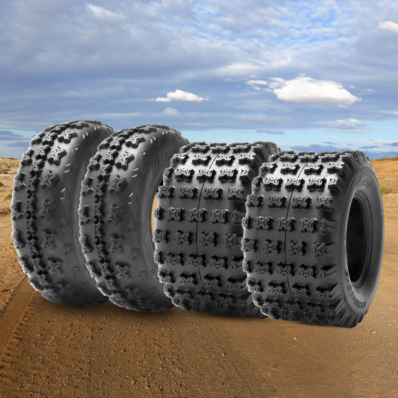 Full Set 4 21x7-10 20x10-9 ATV Tires 21x7x10 20x10x9 Mud All Terrain Heavy Duty