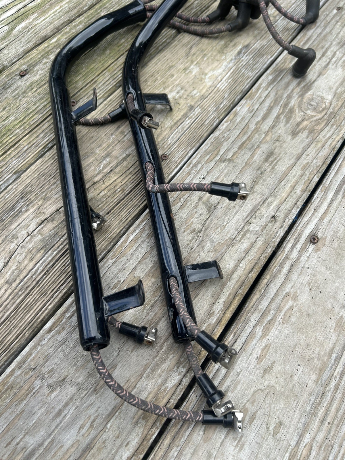 1937-1941 Ford Flathead V8 Spark Plug Wire Tubes with Wires and Rajah Wire Ends 1937-1941 Ford Flathead V8 Spark Plug Wire Tubes with Wires and Rajah Wire Ends