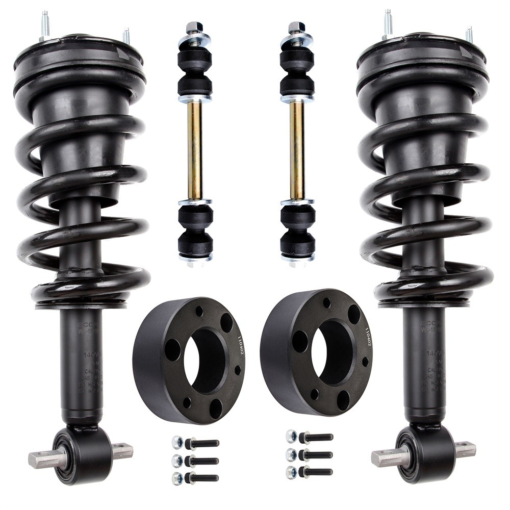 2x 139105 F Strut Coil Springs+2x Stabilizer Bar Links+2x Leveling Lift Kits