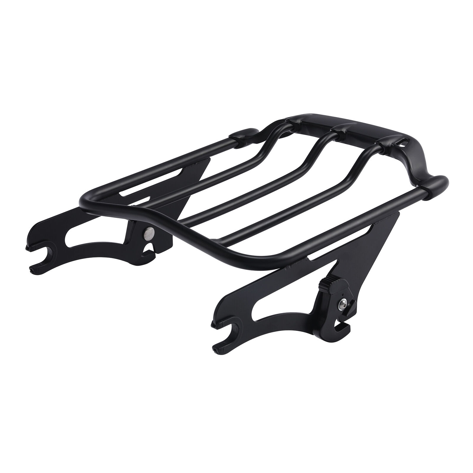 Black Two Up Luggage Rack Fit For Harley Touring Street Glide 2009-2022 Air Wing
