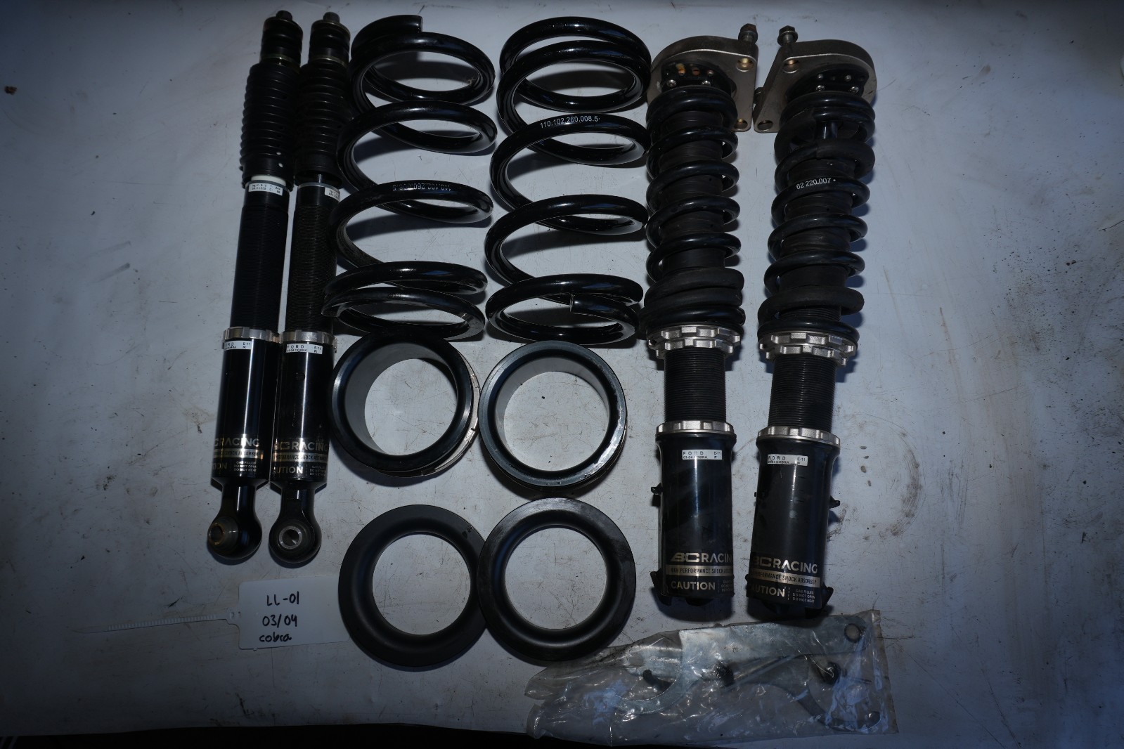 2003-2004 Ford Mustang Cobra BC Racing Coilovers Front Rear Suspension Set LM
