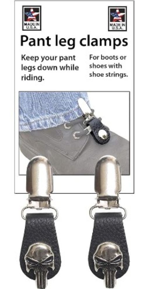 Warhawk Heavy Duty PUNISHER SKULL Boot Clip Pant Leg Clamp for Bikers USA 122-28 Warhawk Heavy Duty PUNISHER SKULL Boot Clip Pant Leg Clamp for Bikers USA 122-28