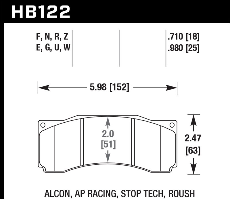 Hawk 07 Ford Mustang Saleen S281 Extreme HPS 5.0 Front Brake Pads