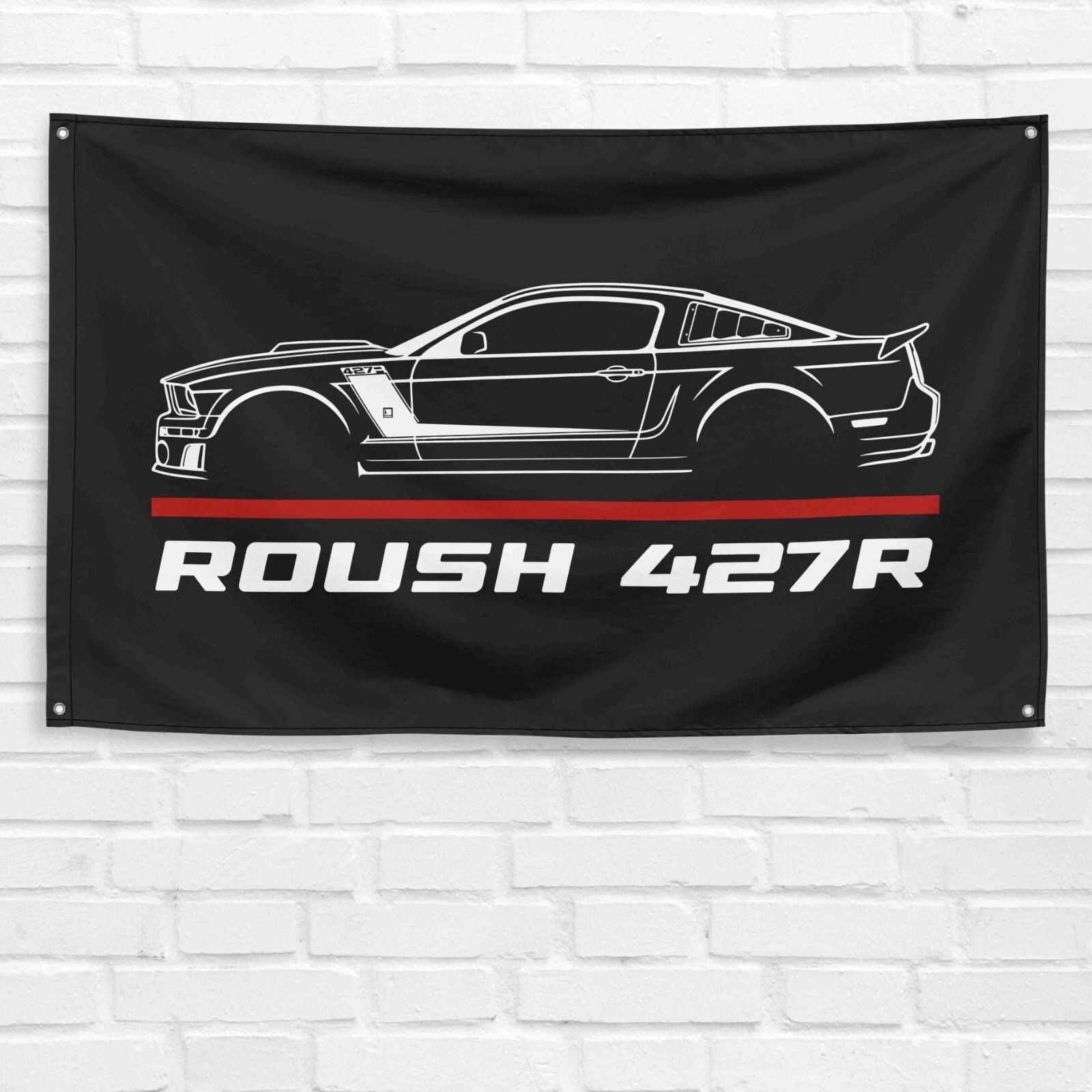 Mustang Roush 427R 3x5 ft Flag Supercharged Muscle Car Garage Racing Banner