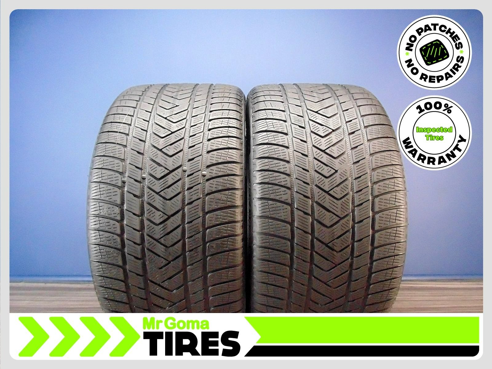 2 PIRELLI SCORPION TM WINTER ECOIMPACT XL 315/30R22 USED TIRES 6/32 TREAD 107V 2 PIRELLI SCORPION TM WINTER ECOIMPACT XL 315/30R22 USED TIRES 6/32 TREAD 107V