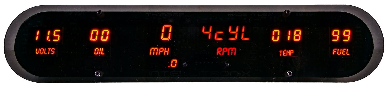 JEGS 6-Gauge Panel LED Digital