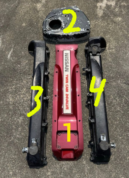 NISSAN Skyline GTR R32 R33 R34 RB26 BNR32 Engine covers PRICE PER ONE PIECE NISSAN Skyline GTR R32 R33 R34 RB26 BNR32 Engine covers PRICE PER ONE PIECE