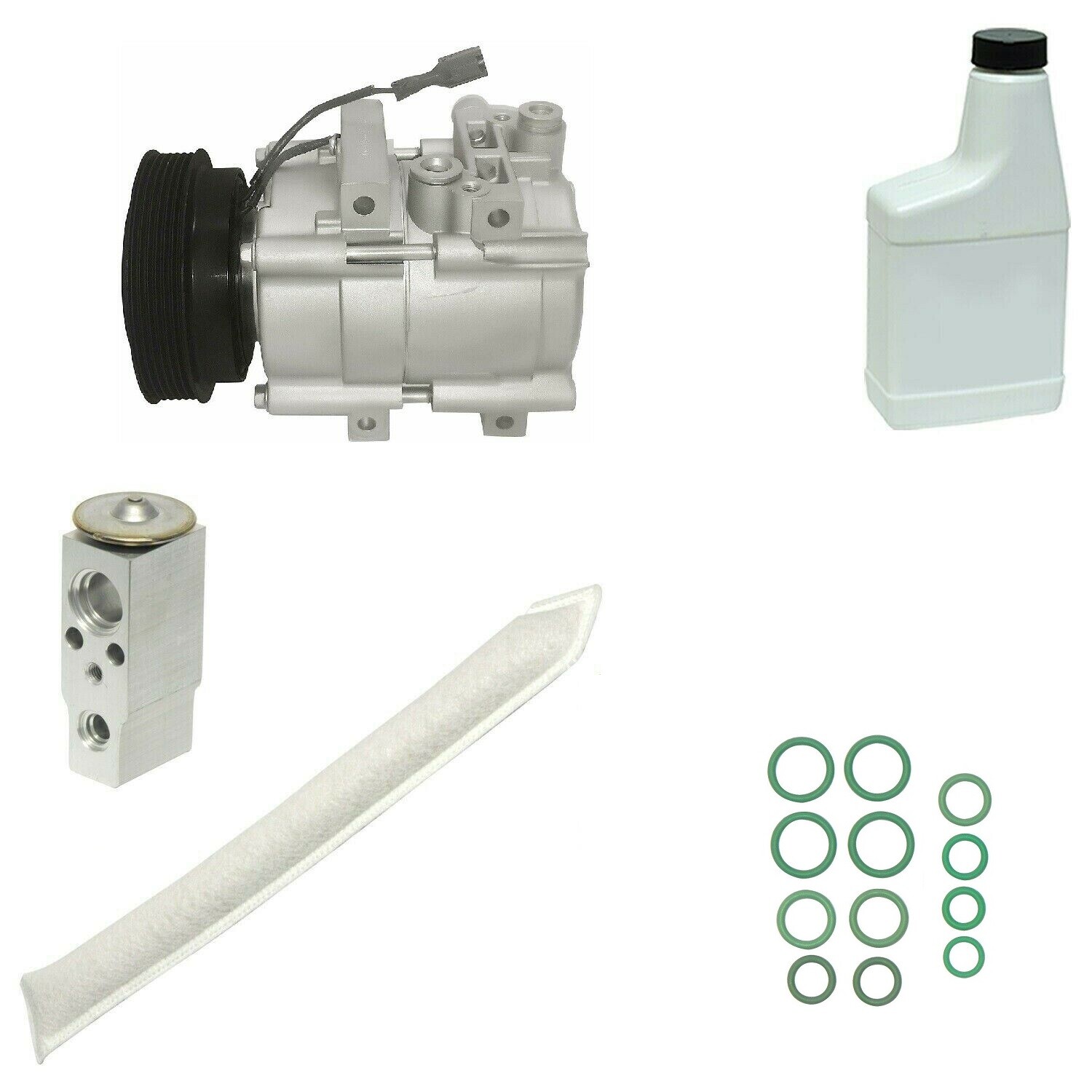 RYC REMAN A/C COMPRESSOR KIT EG183 HYUNDAI SANTA FE 2.7L FITS 2001 - 2006 HS18