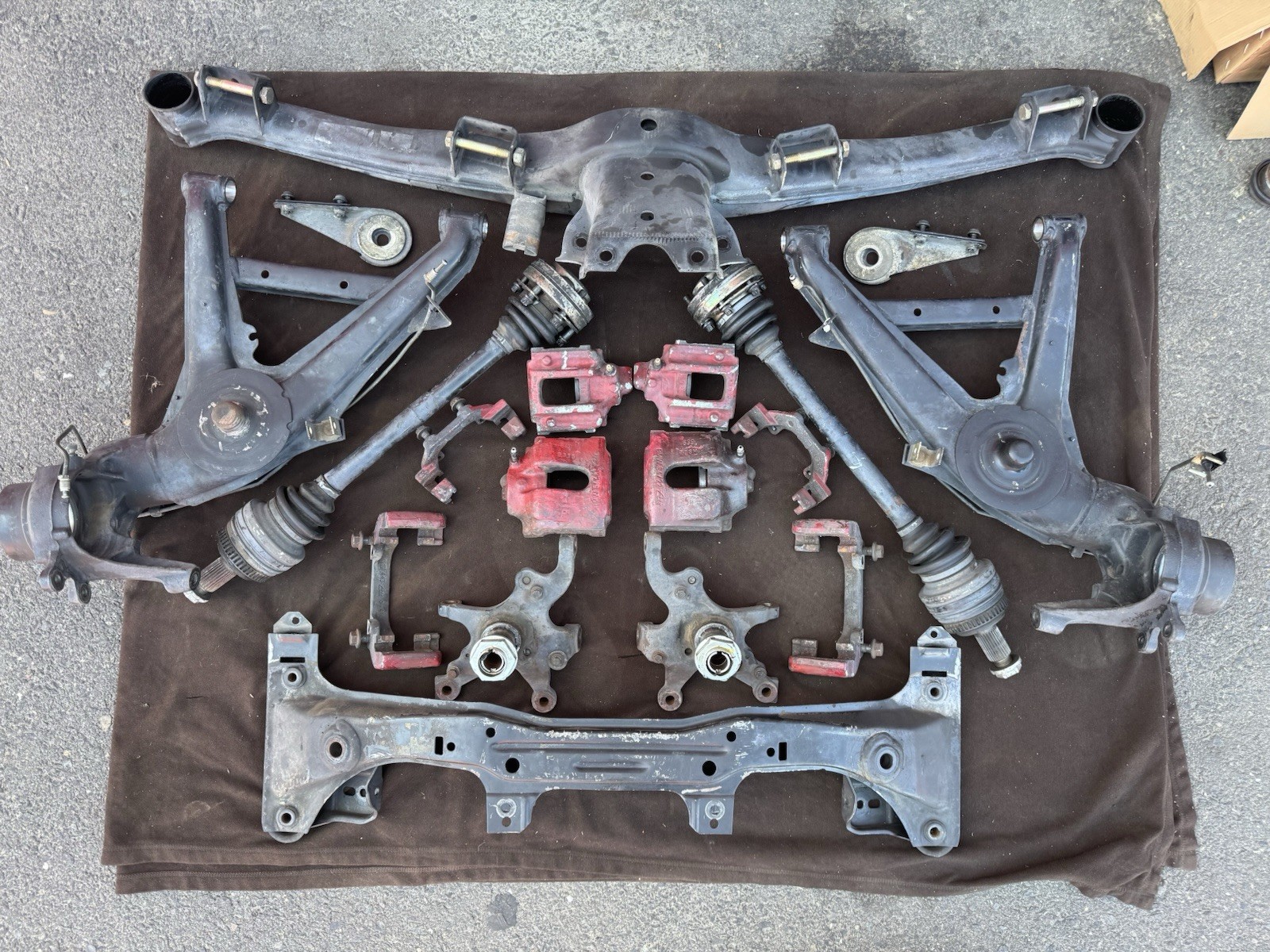 BMW E30 5-Lug Swap Package Z3 Rear Trailing Arms E36 325 Knuckles Brakes Axles