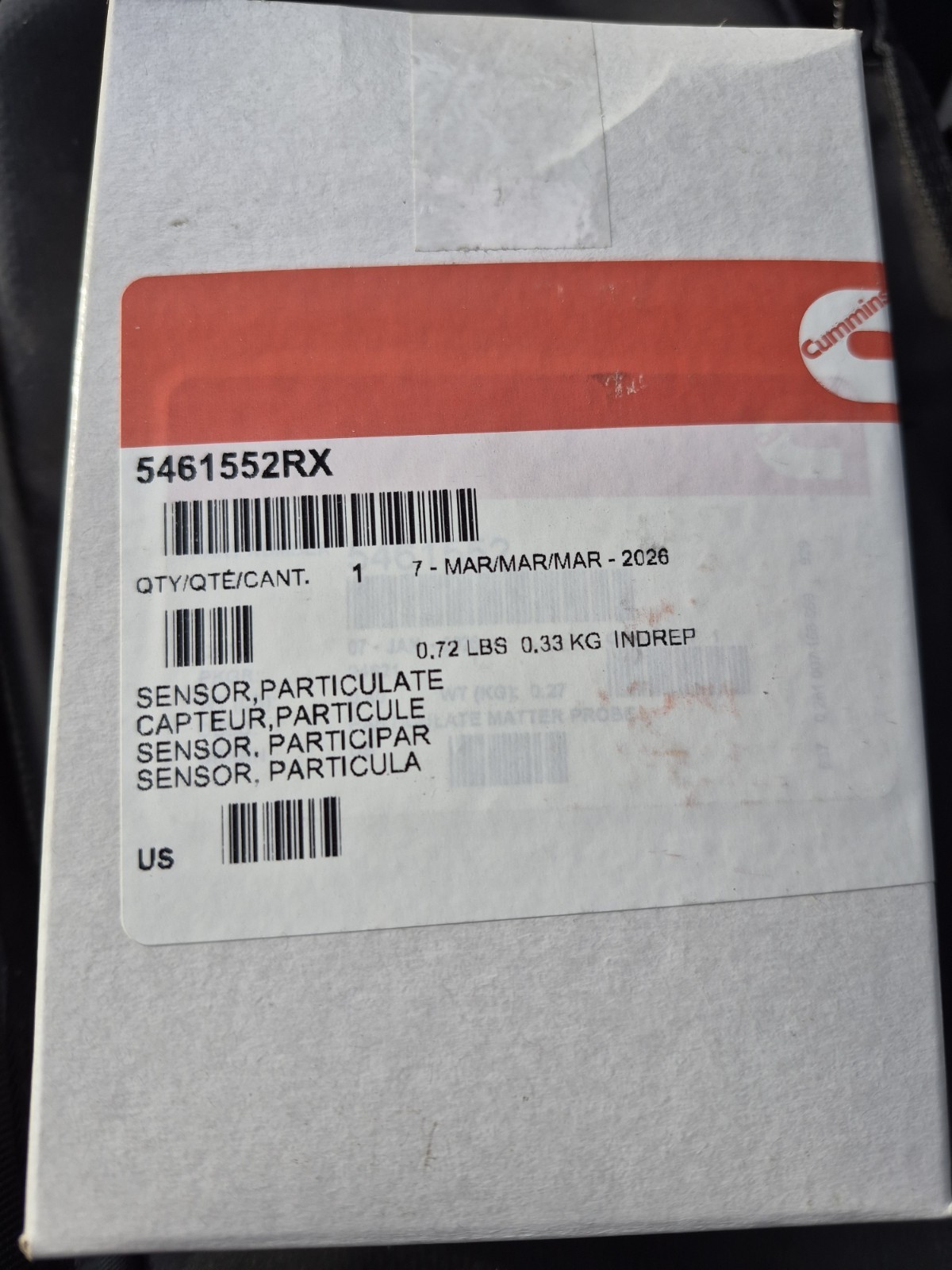 Cummins 5461552RX Diesel Particulate Sensor
