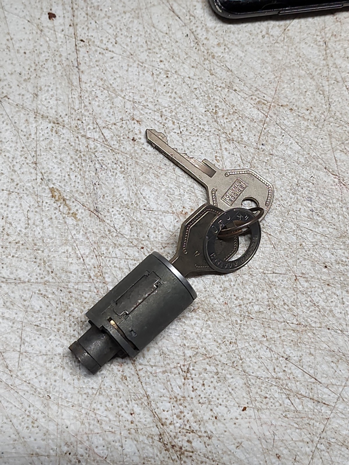 1939 1940 Mercury Ignition Lock Cylinder W/Keys NOS Fomoco Briggs And Stratton