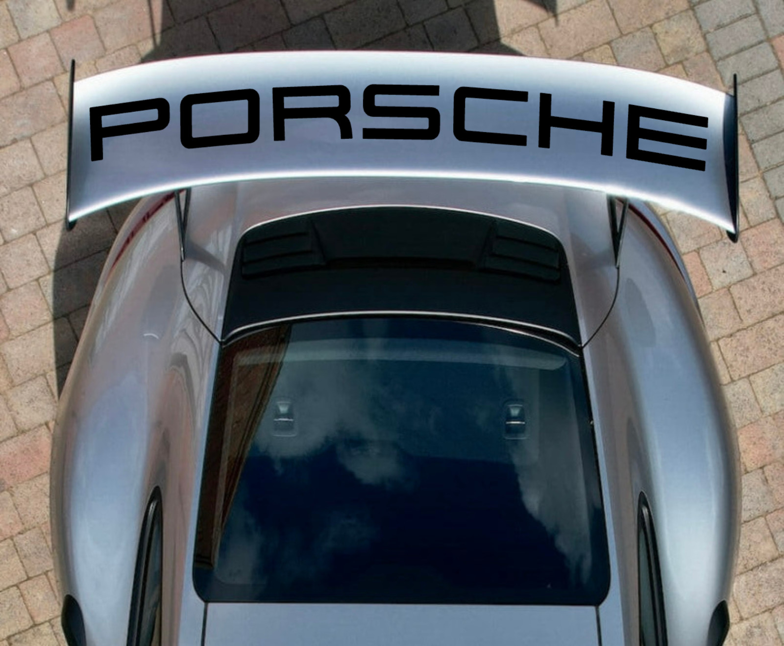 Spoiler Wing Decal Script Font Compatible with Porsche 911 GT3 RS 991