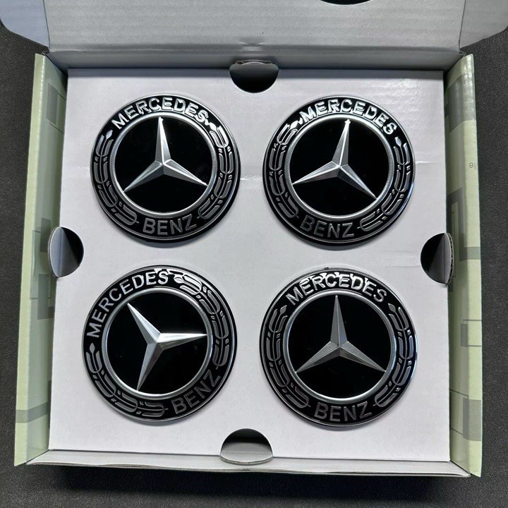 Mercedes Benz Original Black Floating Wheel Hub Centre Caps 75mm Mercedes Benz Original Black Floating Wheel Hub Centre Caps 75mm