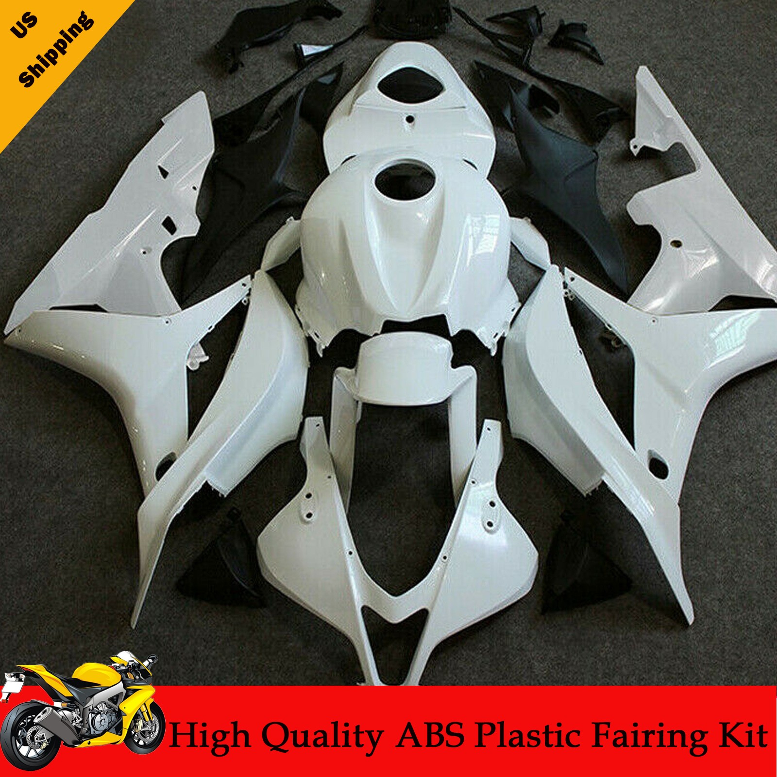Unpainted/Glossy Black/Matte Black Fairing Bodywork For Honda CBR600RR 2007-2008