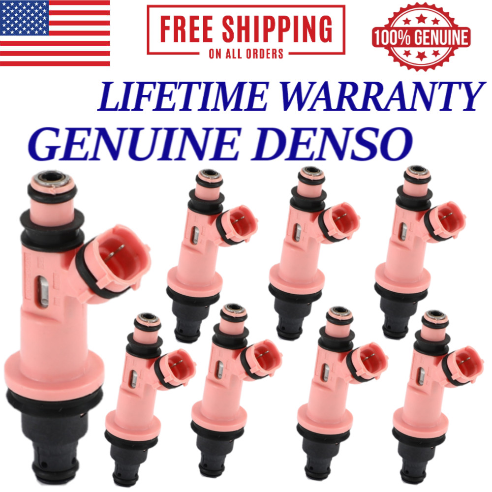 8pc OEM DENSO Fuel Injectors For 2001-2006 Lexus LS430 4.3L V8