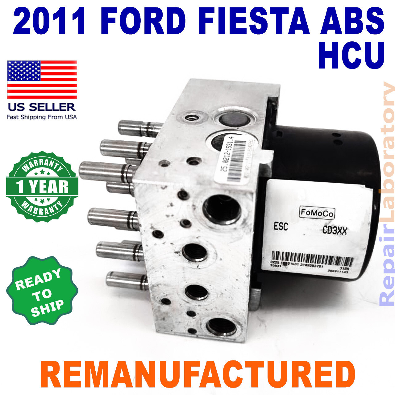 ✅ReBuilt✅ BE8Z-2C405-A 2011 Ford Fiesta ABS Hydraulic Control Unit HCU
