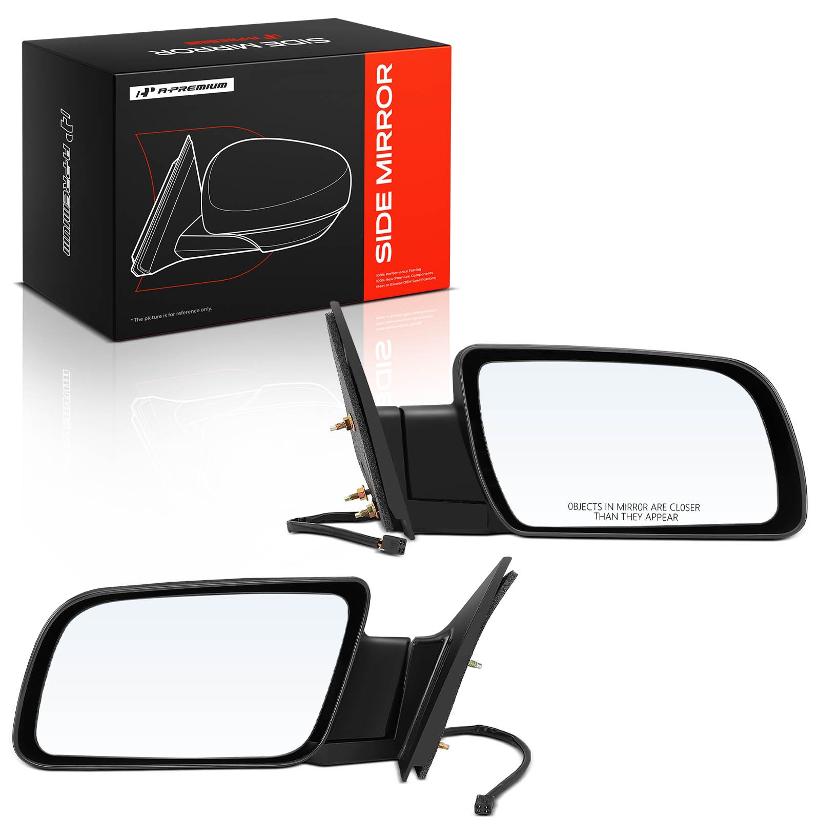 A-Premium Pair Power Mirror w/ Manual Fold for Chevy Tahoe GMC Yukon 1992-1999 A-Premium Pair Power Mirror w/ Manual Fold for Chevy Tahoe GMC Yukon 1992-1999