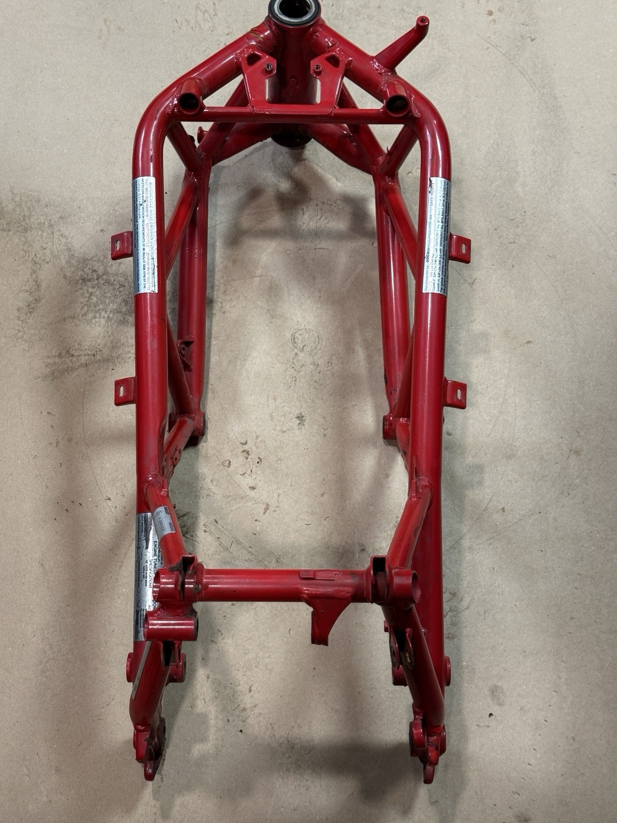 2011-2013 Ducati 848 EVO SE OEM Main Frame Chassis DAMAGED Repair Rebuild