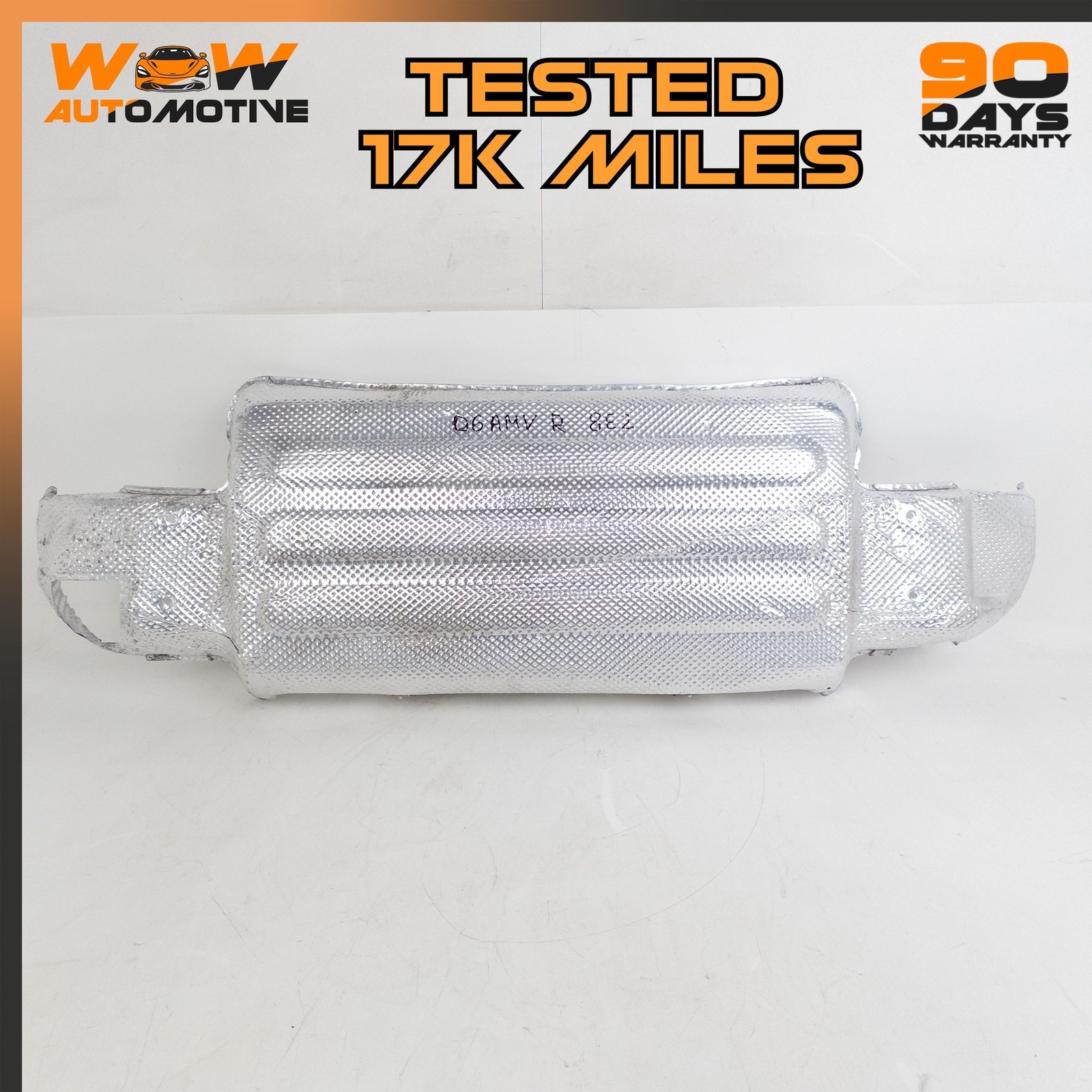 06-16 ASTON MARTIN V8 VANTAGE REAR EXHAUST MUFFLER HEAT SHIELD COVER PLATE OEM