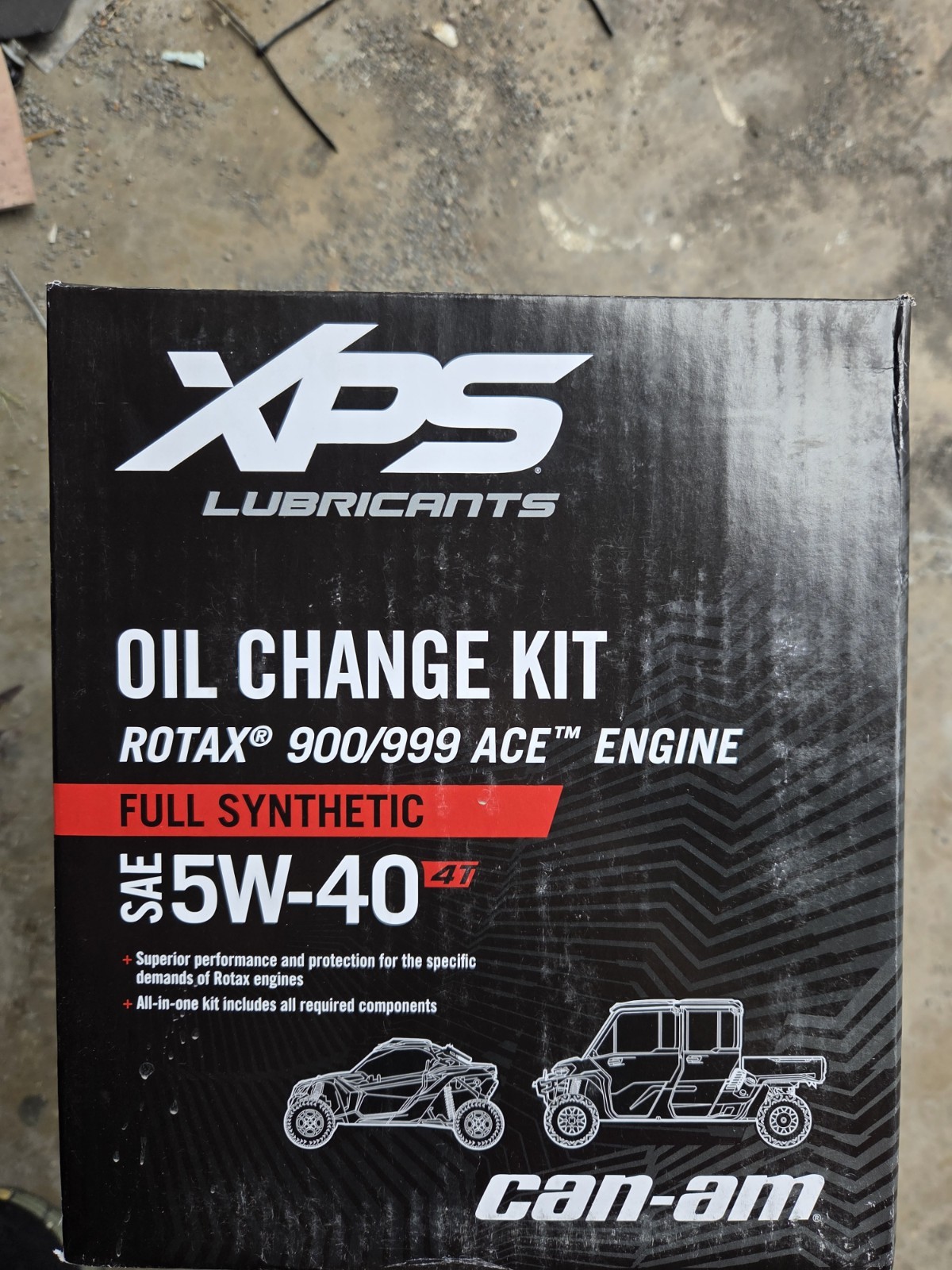 Can-Am XPS SxS 4T 5W40 Full Synthetic Oil Change Kit Rotax 900/999 ACE- 9779502
