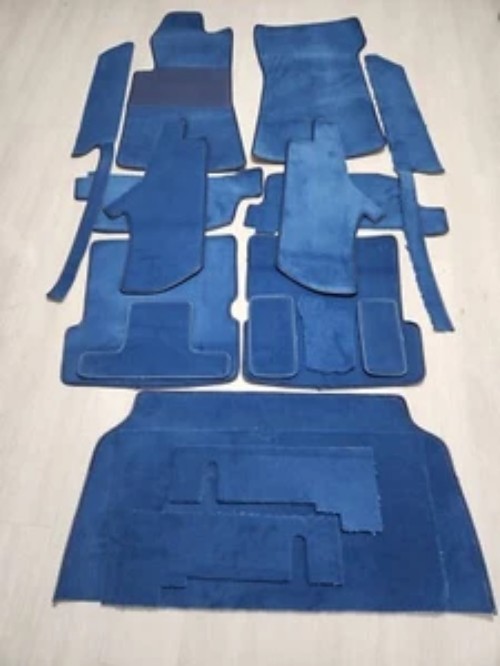 NEW R107 Mercedes Carpet kit for 380SL 450SL 500LS 560SL Dark Blue Loop 18 pcs