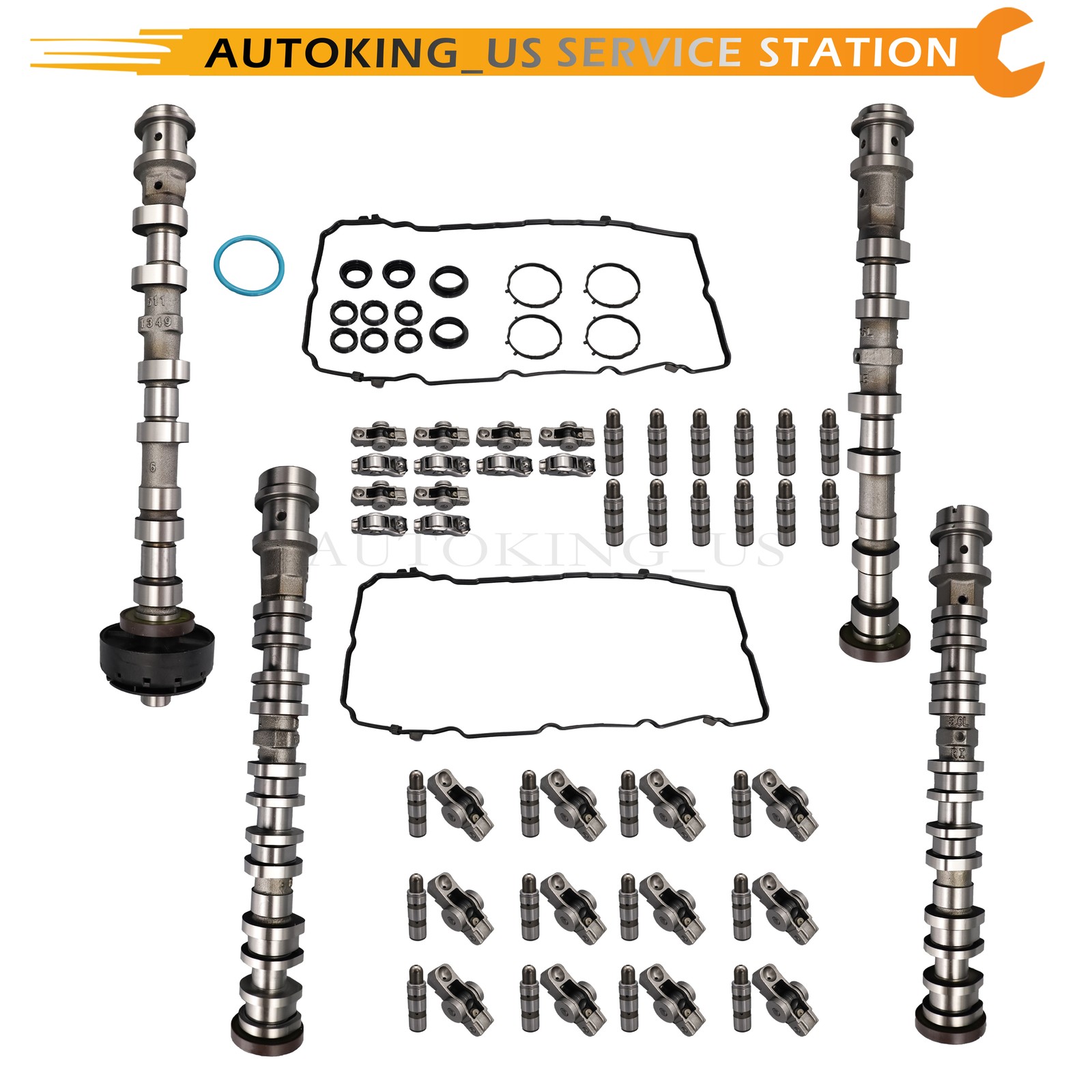 Fits 16-24 Jeep Dodge Chrysler Cherokee 3.6L Camshaft Kit Rocker Arm Lifters