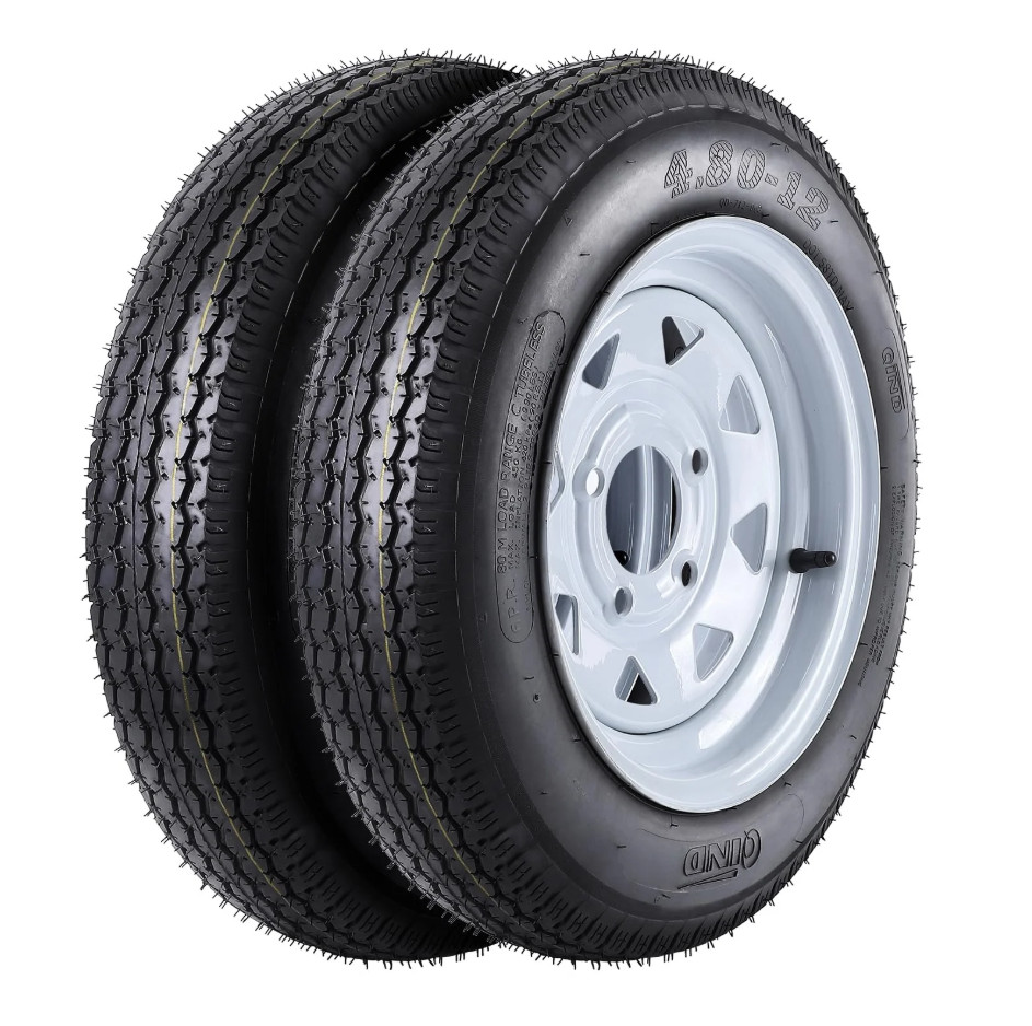 Garvee 2-Pack 4.80-12 Trailer Tires with 12\