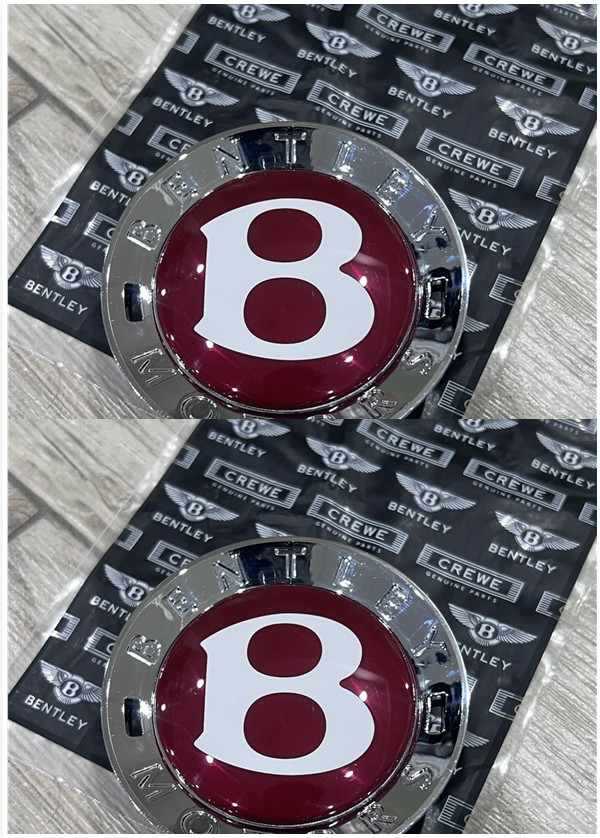 2PC Bentley Continental Gt, Gtc & Flying Spur Red Center Wheel Cap 2PC Bentley Continental Gt, Gtc & Flying Spur Red Center Wheel Cap