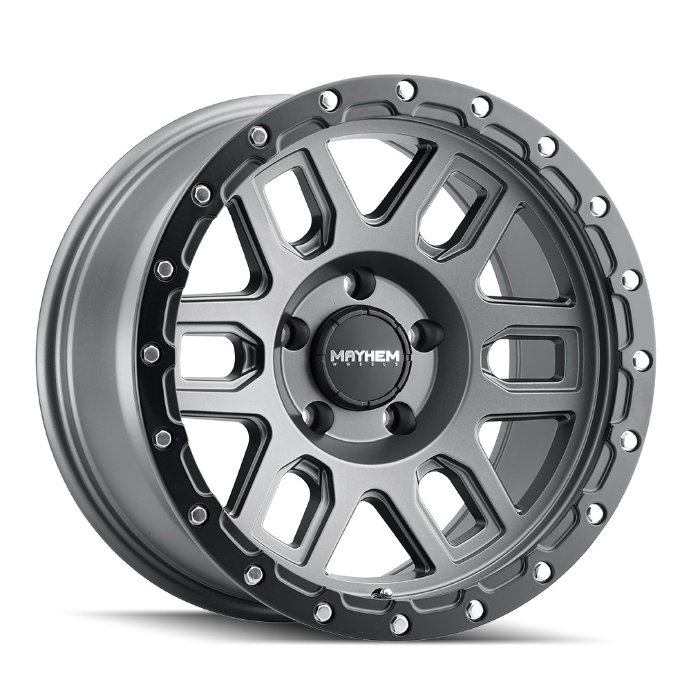 Mayhem Wheels 8304 Delta 17x9 +0 Matte Gunmetal 6x139.7 6x5.5 (QTY 1)