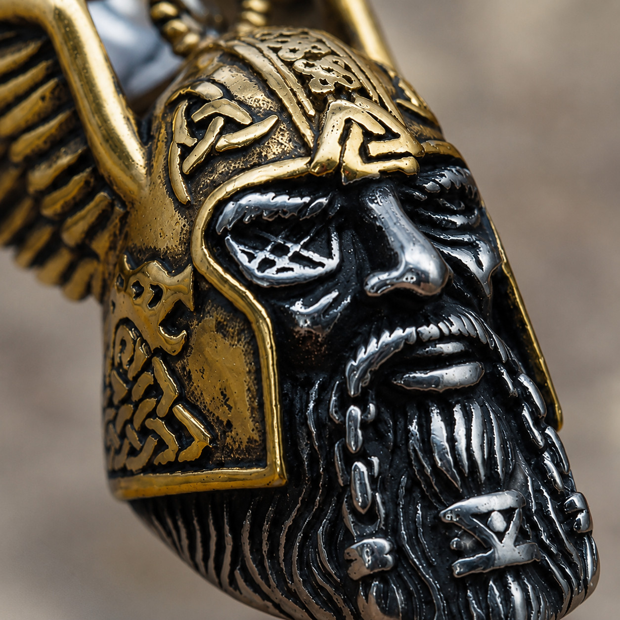 Odin Viking Guardian Bell Motorcycle Ride Bell Lucky Gremlin Bell For Bikers