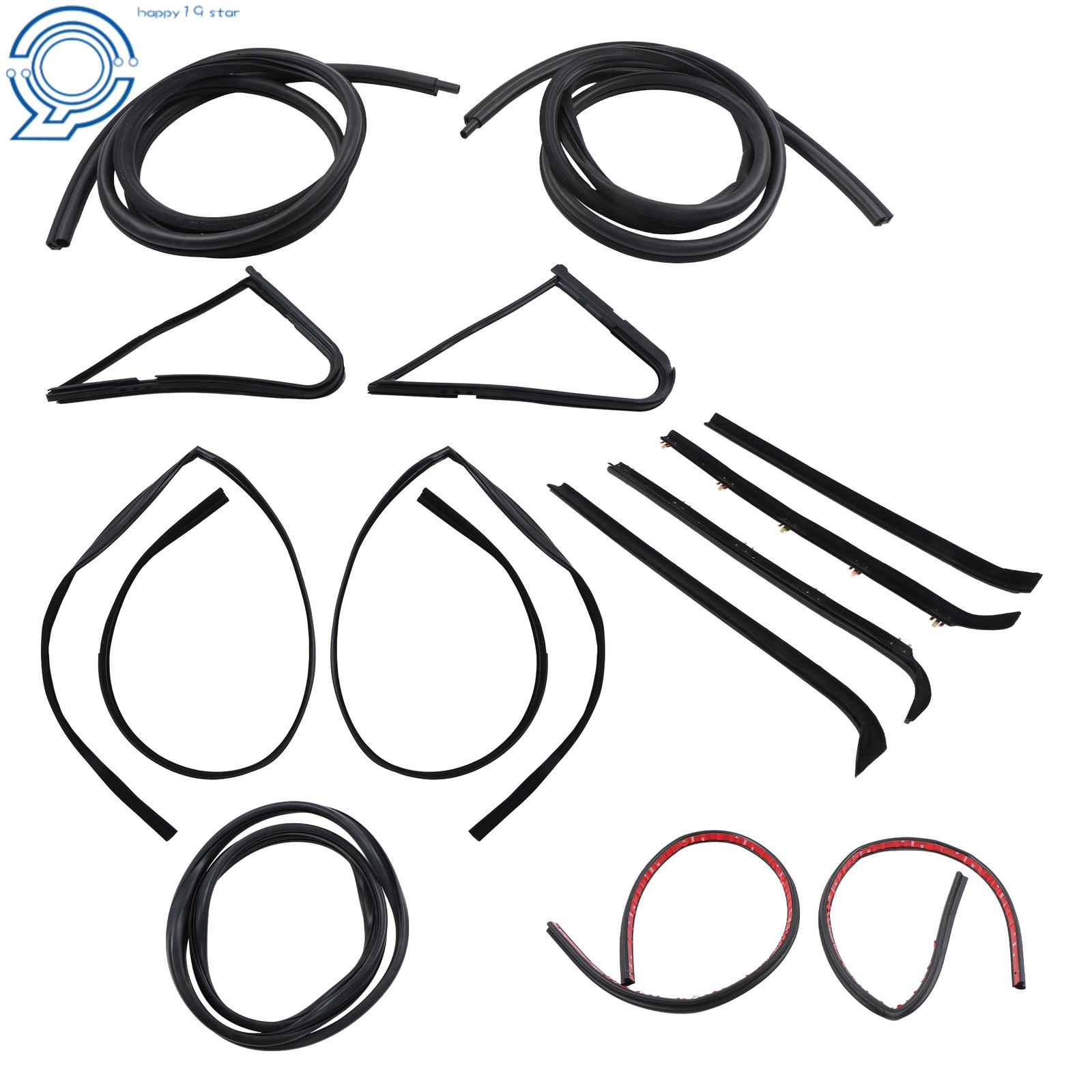 For Ford F-100 1980-83 F-150 F-250 F-350 1980-86 Complete Weatherstrip Seal Kit