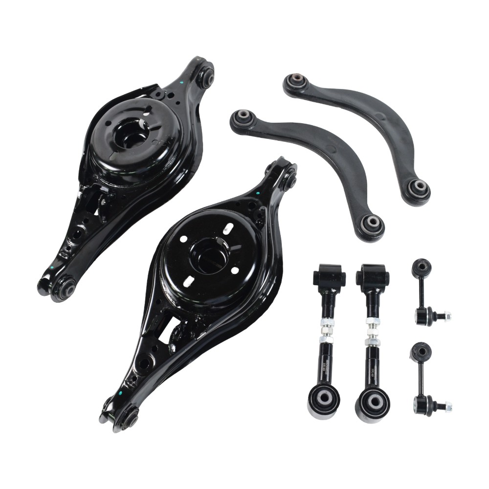 8Pcs Rear Control Arm Kit Upper & Lower for 2009-2012 Ford Fusion Lincoln MKZ