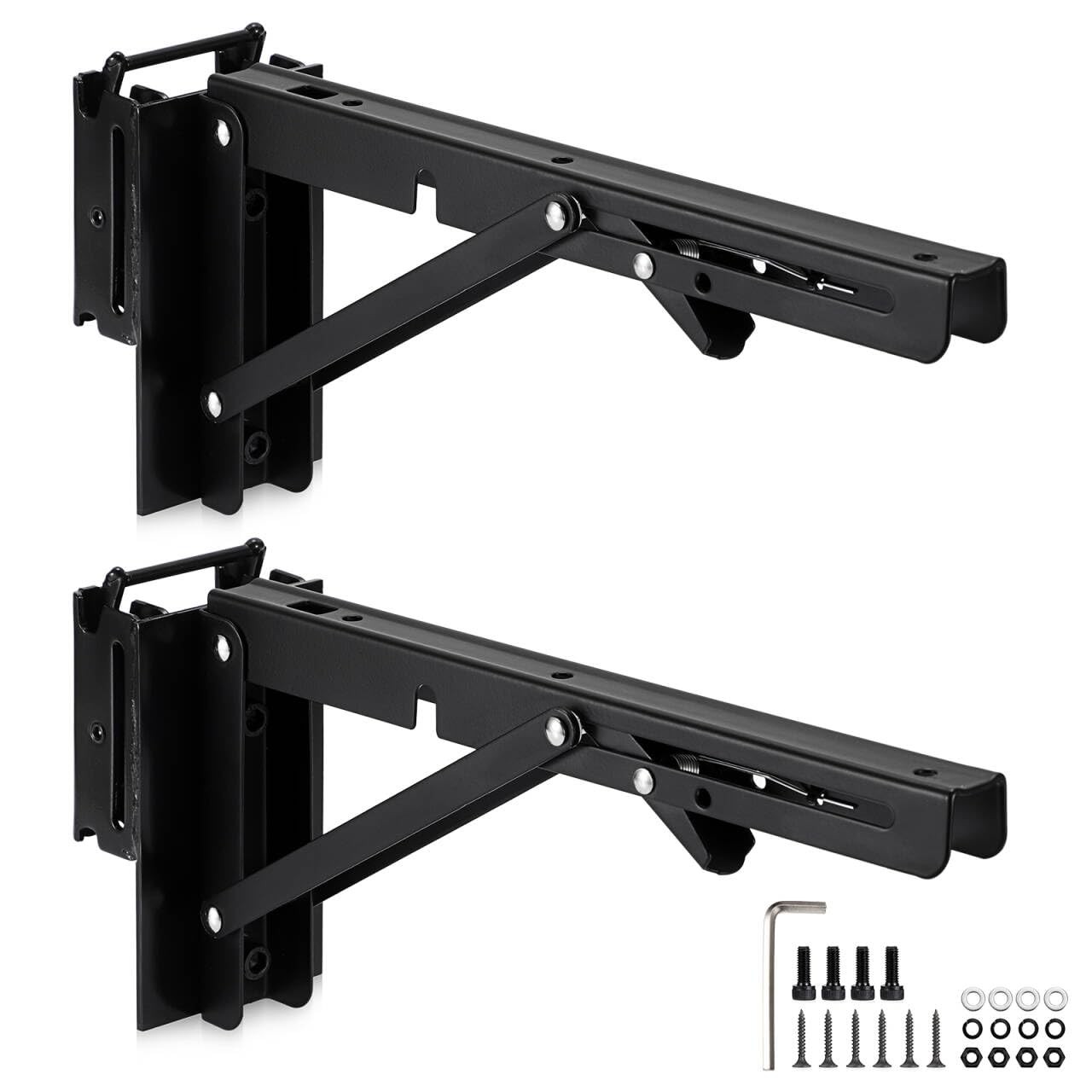 10 Inch E Track Folding Shelf Brackets Heavy Duty E Track Accessories for Enc... 10 Inch E Track Folding Shelf Brackets Heavy Duty E Track Accessories for Enc...