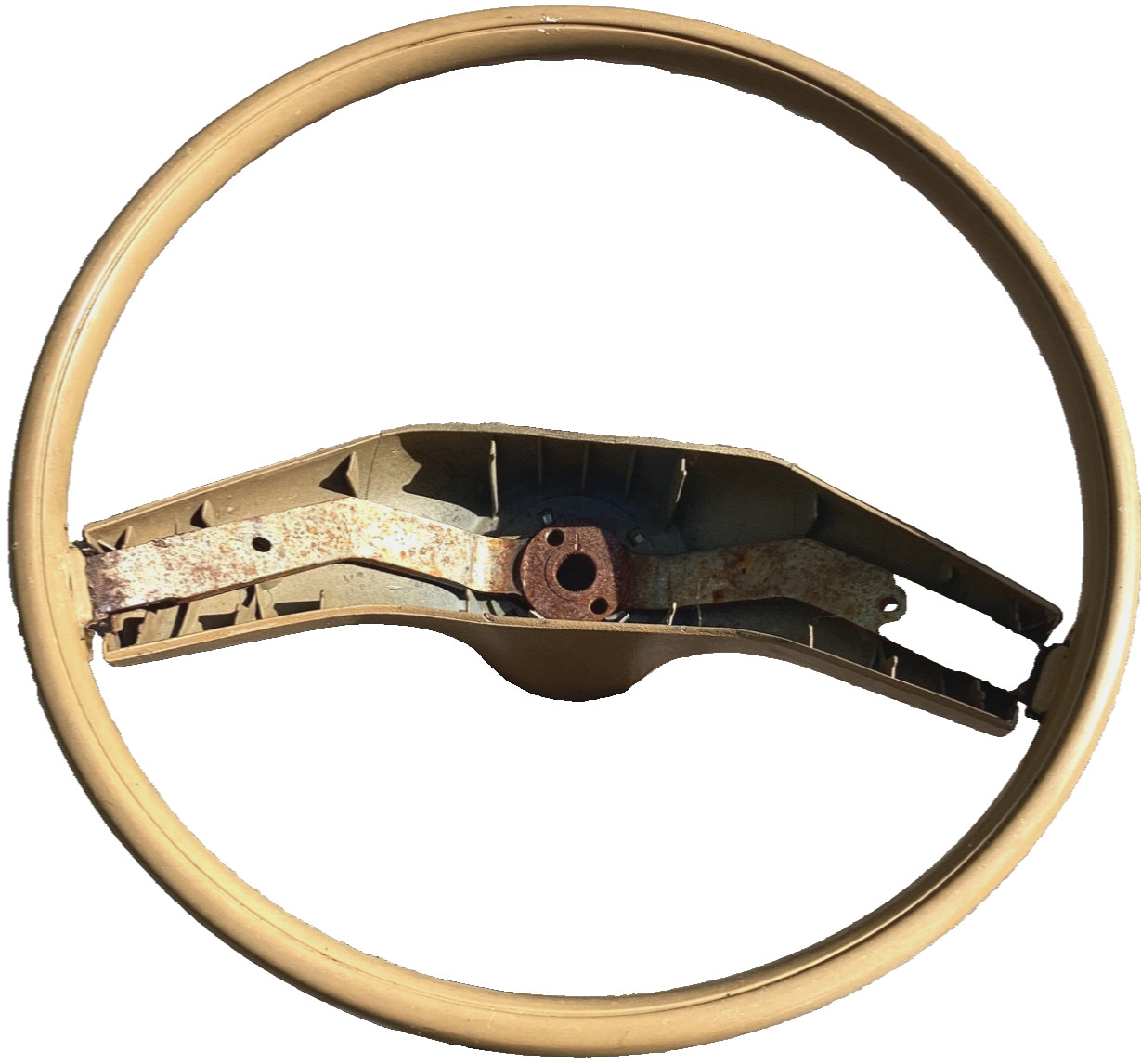1970s / 1980s Ford Steering Wheel  Beige D5AW     No Horn Pad   